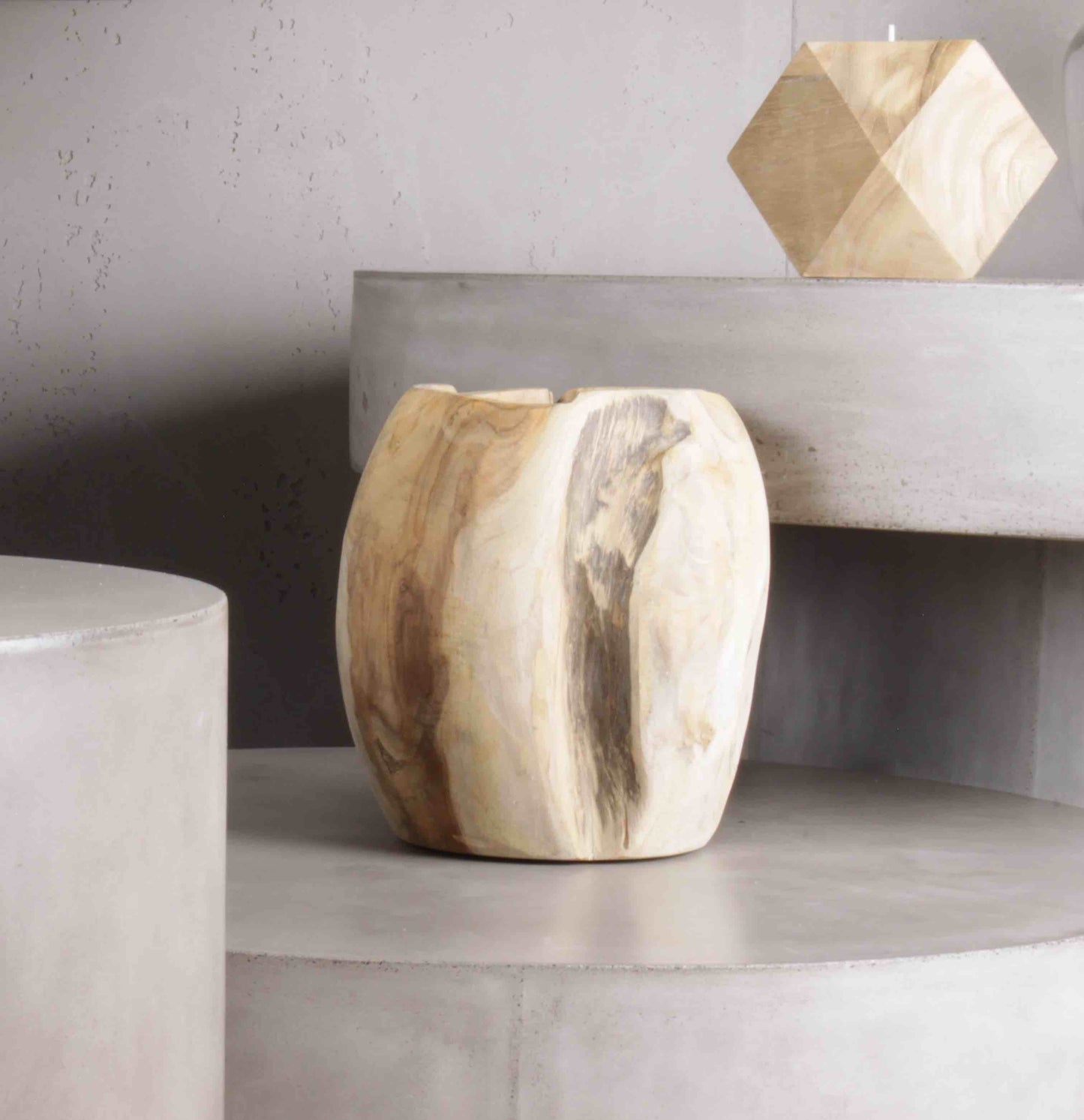 Affari Holzvase Arvid Vase Holz, monochrome-home Buxtehude