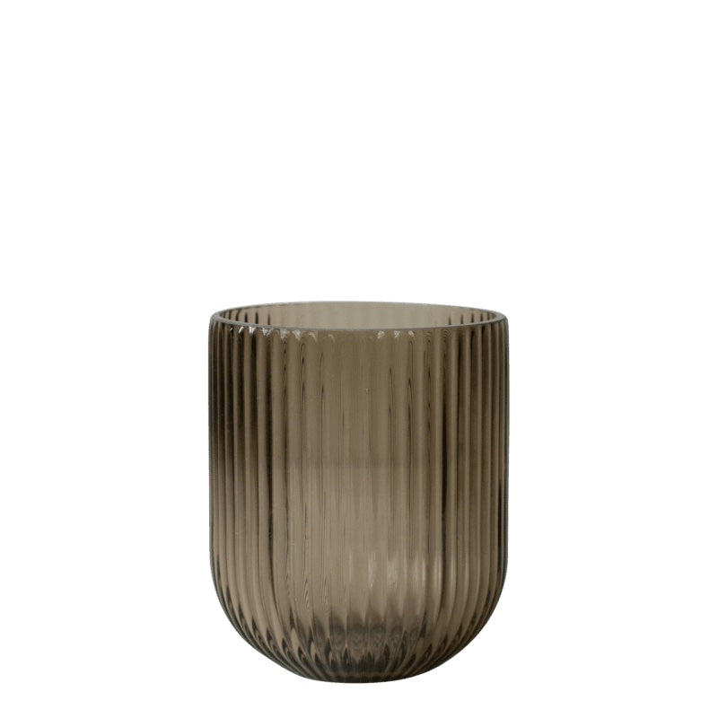Glas Simple Stripe small braun DBKD