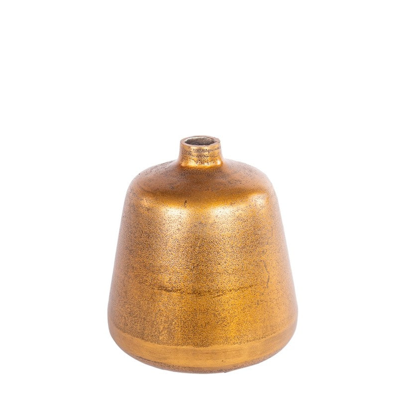 goldene Metallvase in zwei Größen