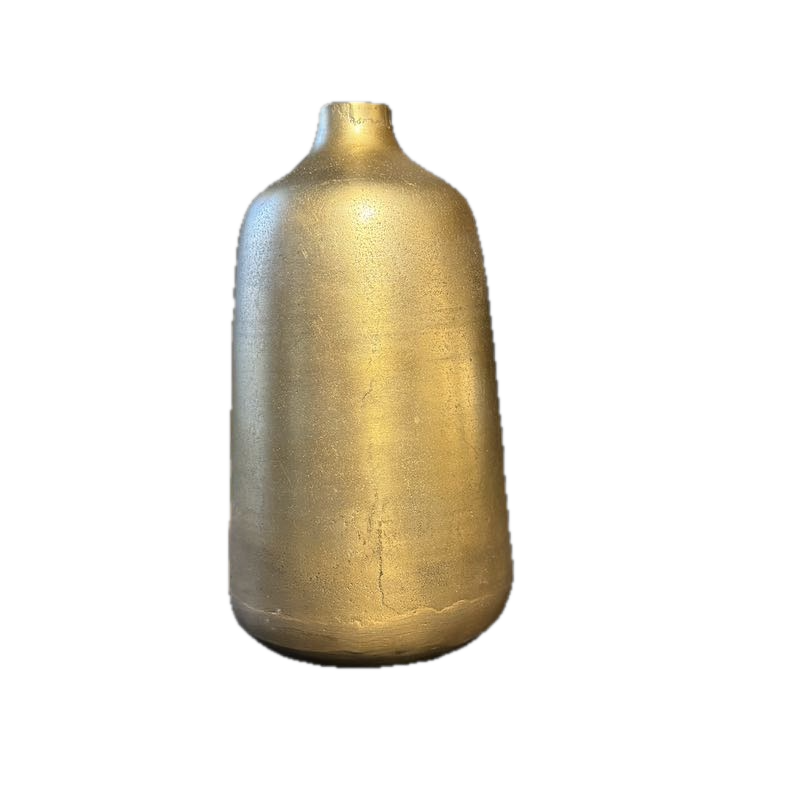 goldene Metallvase in zwei Größen