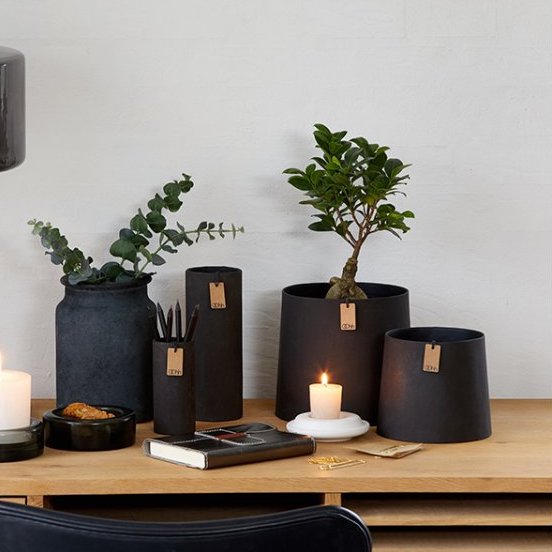 Lübech Living oooh Serie Cylinder Vase, monochrome-home