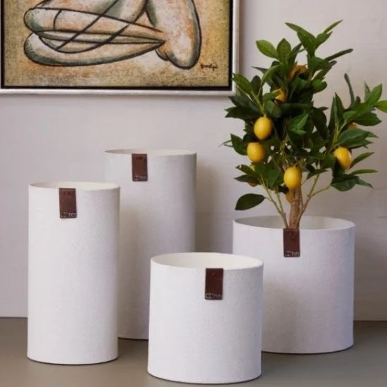Luebech Living, collection oohh, Paperpot Dune weiß, skandinavische Deko