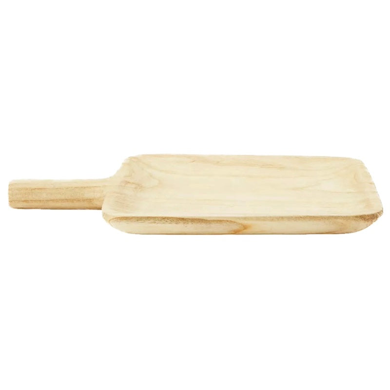 Madam Stoltz Serviertablett Holz rund bei monochrome-home