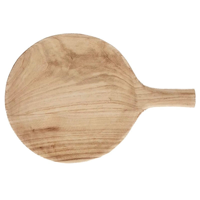 Madam Stoltz Serviertablett Holz rund bei monochrome-home