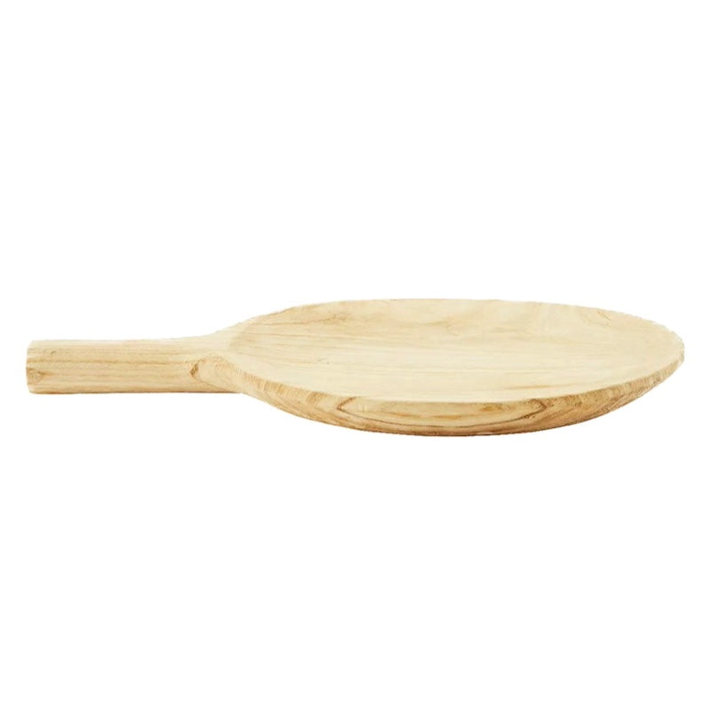 Madam Stoltz Serviertablett Holz rund bei monochrome-home