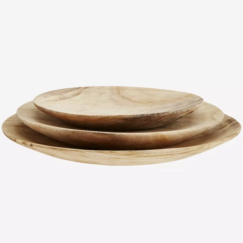 runde Holzteller von Madam Stoltz