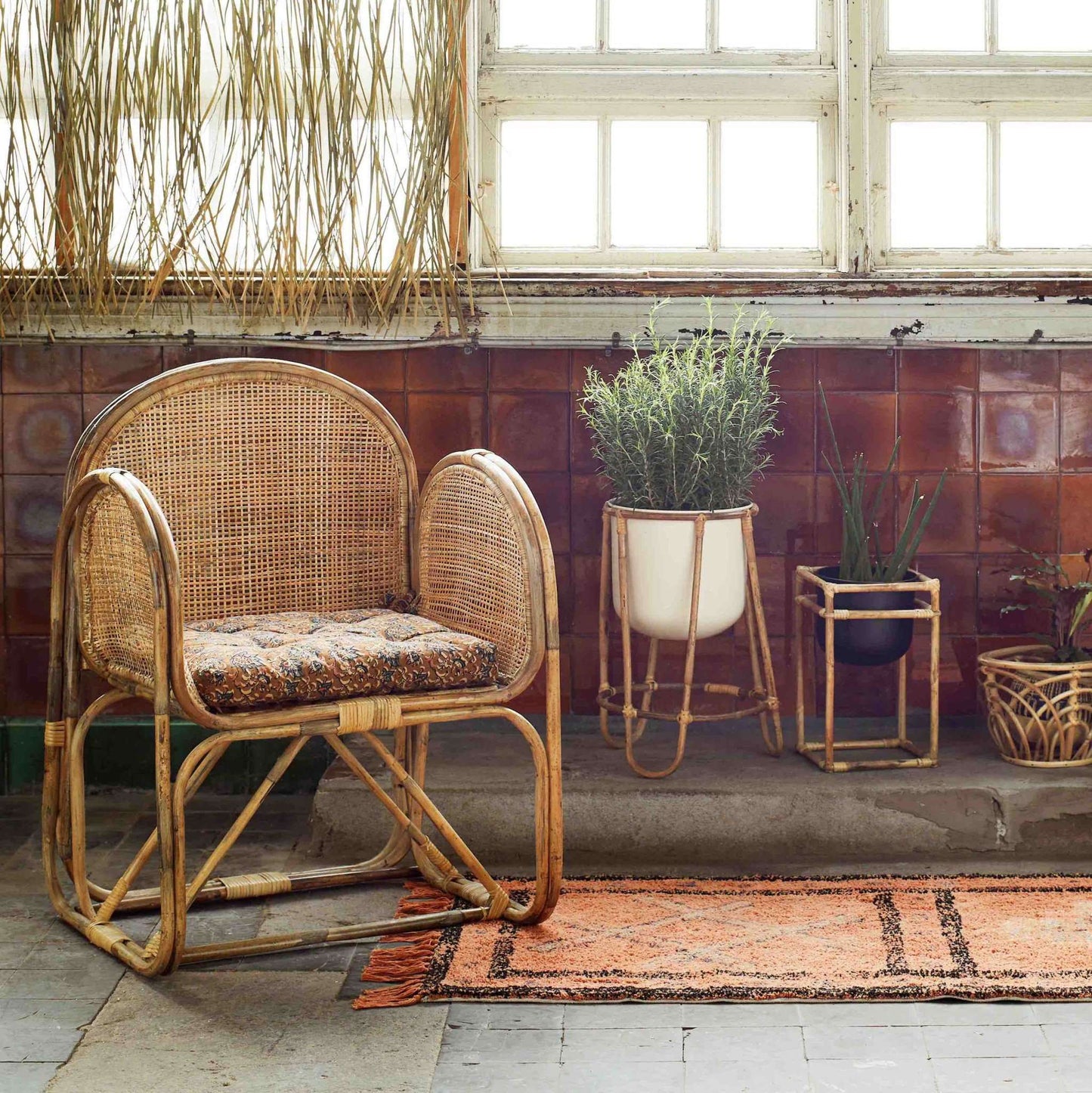 Bambus Blumentopfständer