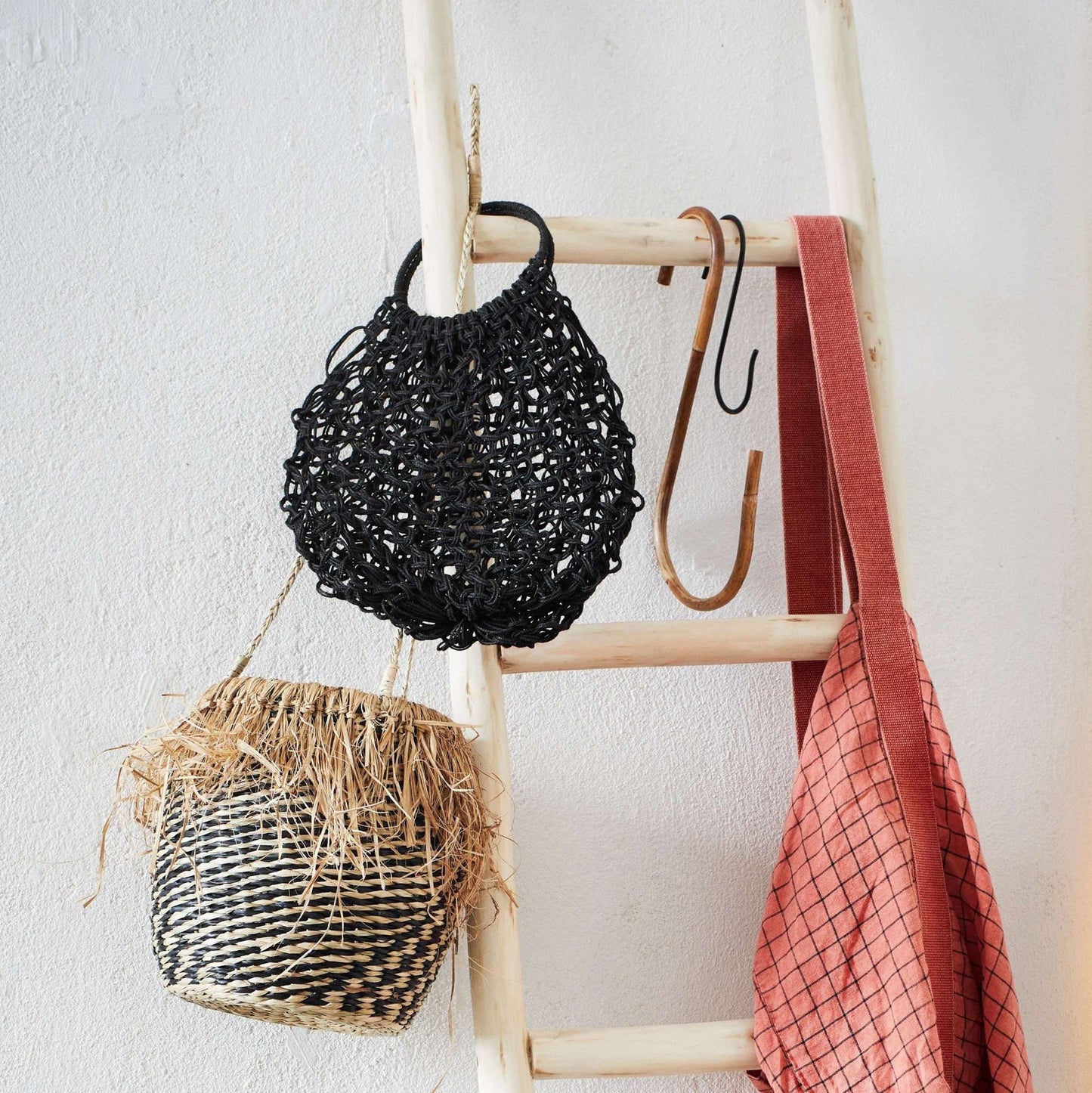 Madam Stoltz Macrame Tasche monochrome-home Buxtehude
