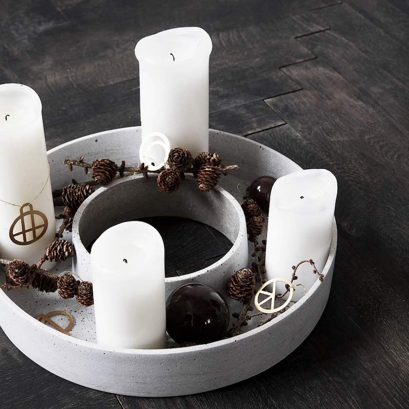 The Ring Kerzenständer im Betondesign
