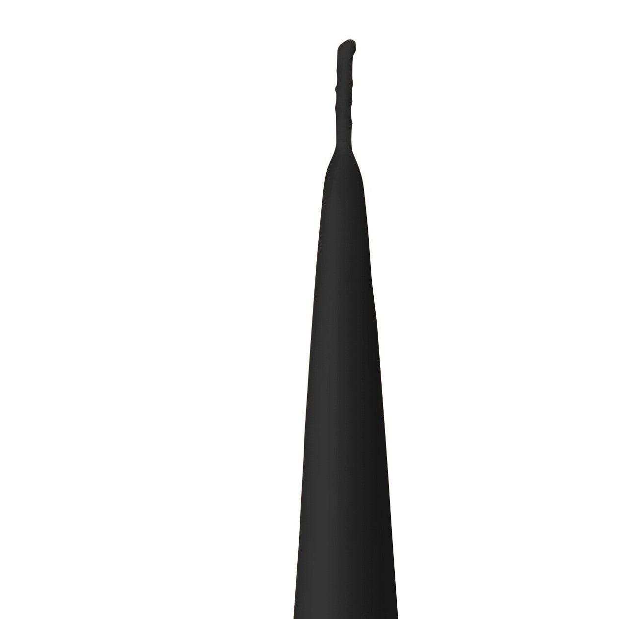 Kegelkerze matt black velvet