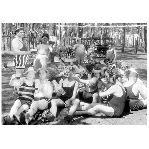 schwarz-weiße Postkarte