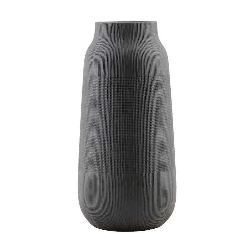 schwarze Vase Groove von House Doctor