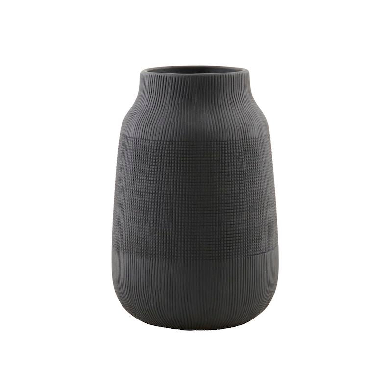 schwarze Vase Groove von House Doctor