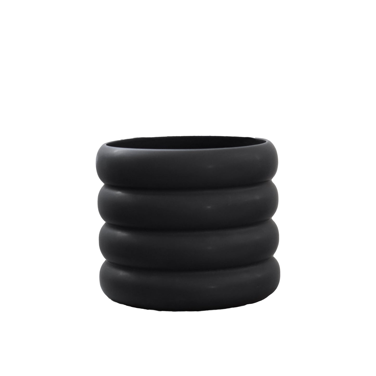 DBKD Blumentopf Mud schwarz small Medium monochrome-home