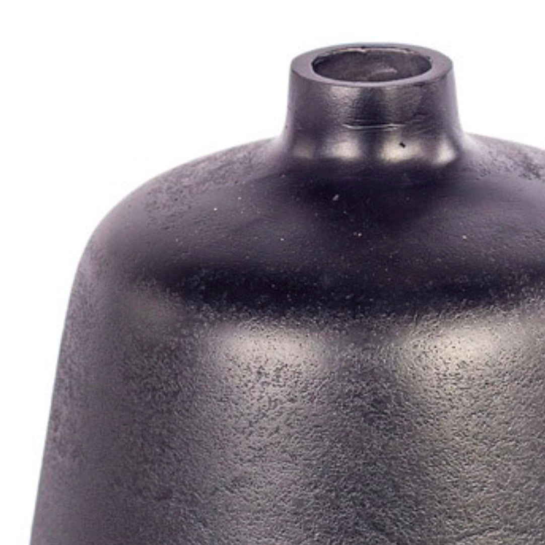schwarze Metallvase Odda