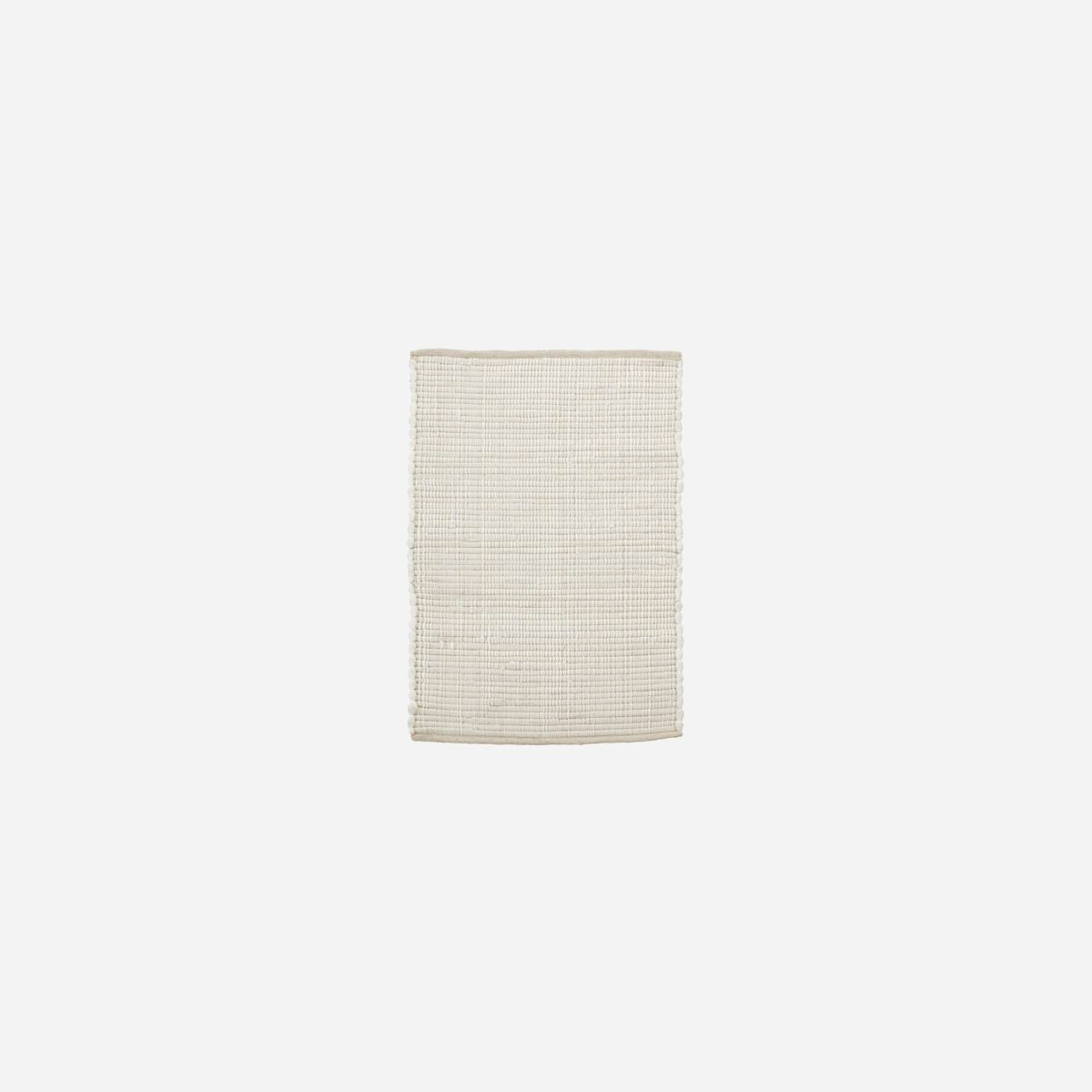 House Doctor Teppich Chindi weiss, monochrome-home Buxtehude