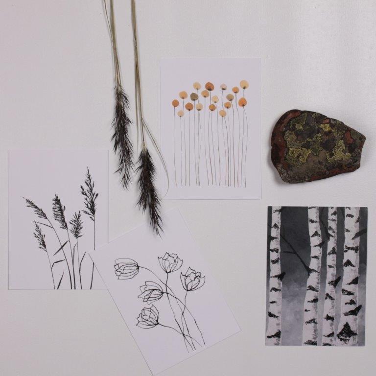 Kaverini Postkarte, monochrome-home Buxtehude