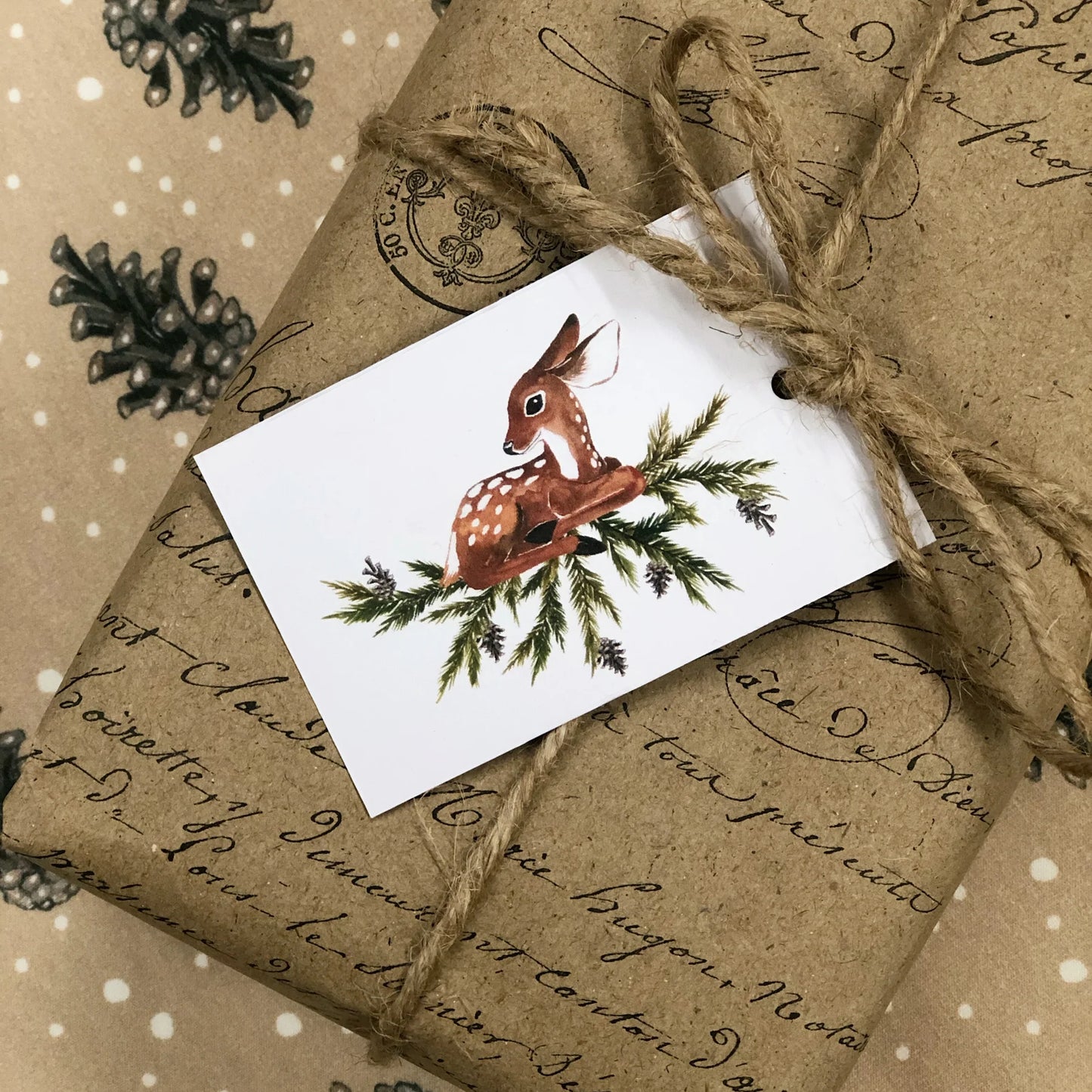 Geschenkanhänger Weihnachtsreh