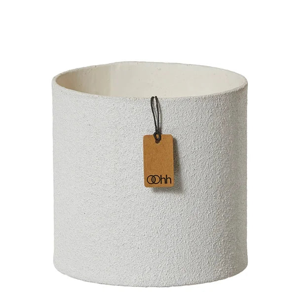 Luebech Living, collection oohh, Paperpot Dune weiß, skandinavische Deko, monochrome-home Buxtehude