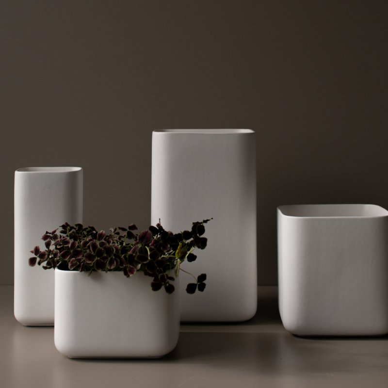 DBKD Cube Pot Keramik skandinavische Dekoration monochrome-home Buxtehude