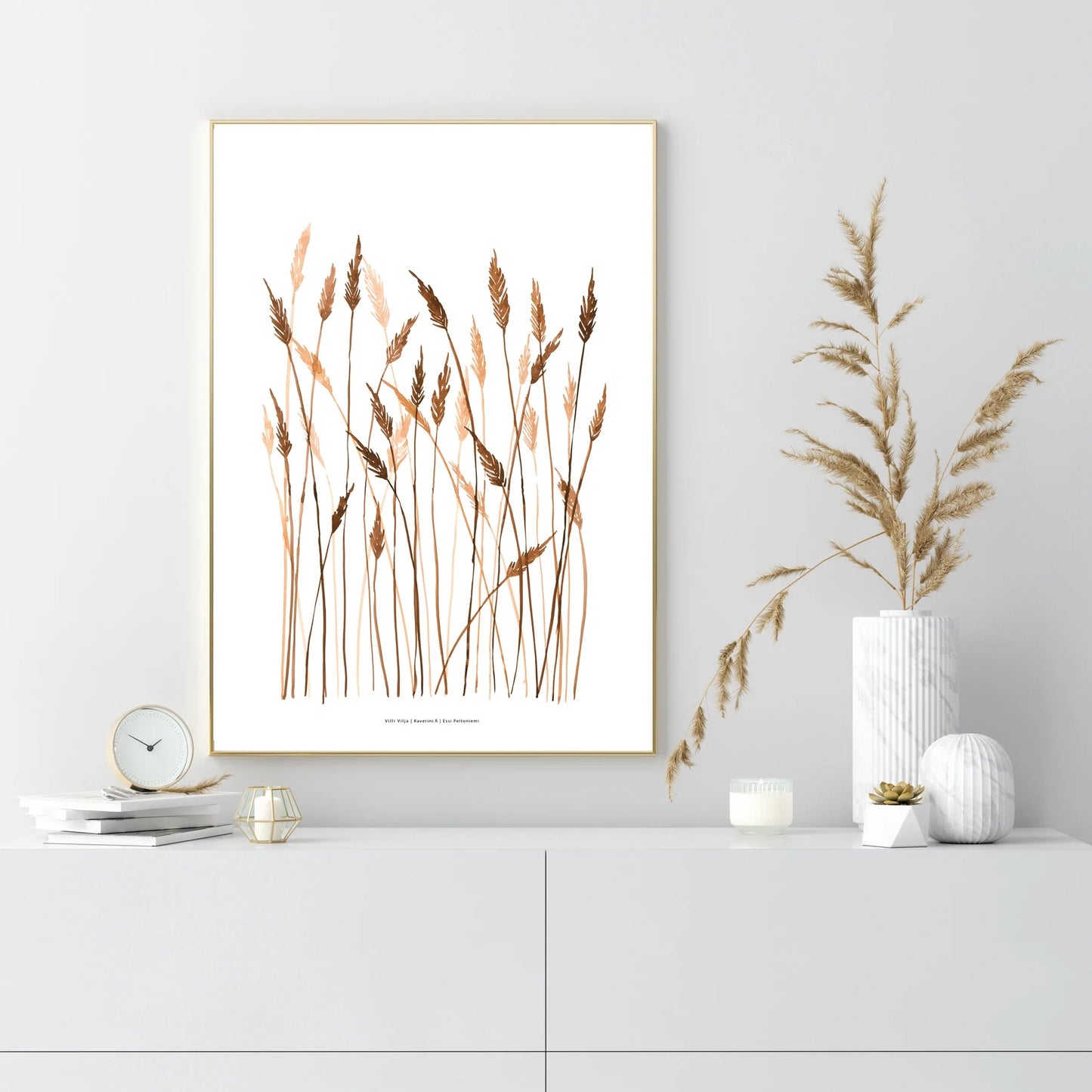 Poster Kaverini Wildes Getreide, monochrome-home Buxtehude
