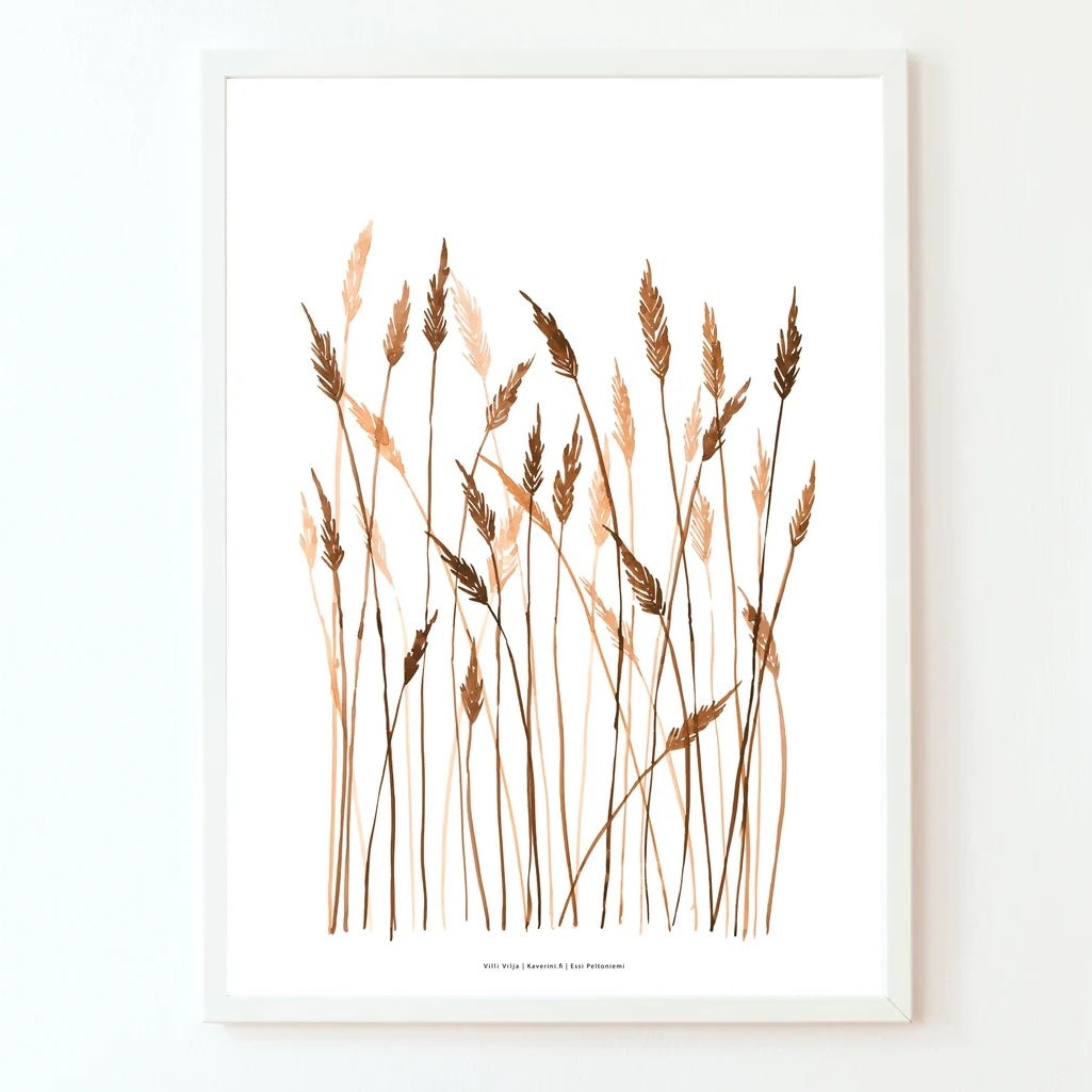 Poster Kaverini Wildes Getreide, monochrome-home Buxtehude