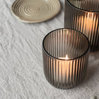 Glas Simple Stripe small braun DBKD