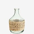 Glasflasche mit Bananenfaser_madamstoltz
