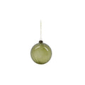 grüne Glaskugel Ornament zur Weihnachtsdeko