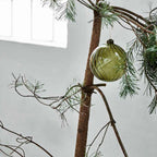 grüne Glaskugel Ornament zur Weihnachtsdeko