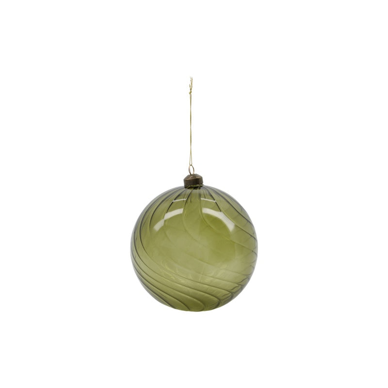 grüne Glaskugel Ornament zur Weihnachtsdeko