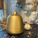 goldene Metallvase in zwei Größen