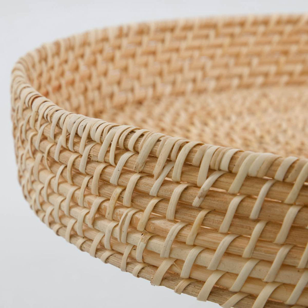 stabiles Tablett TAAN aus Rattan
