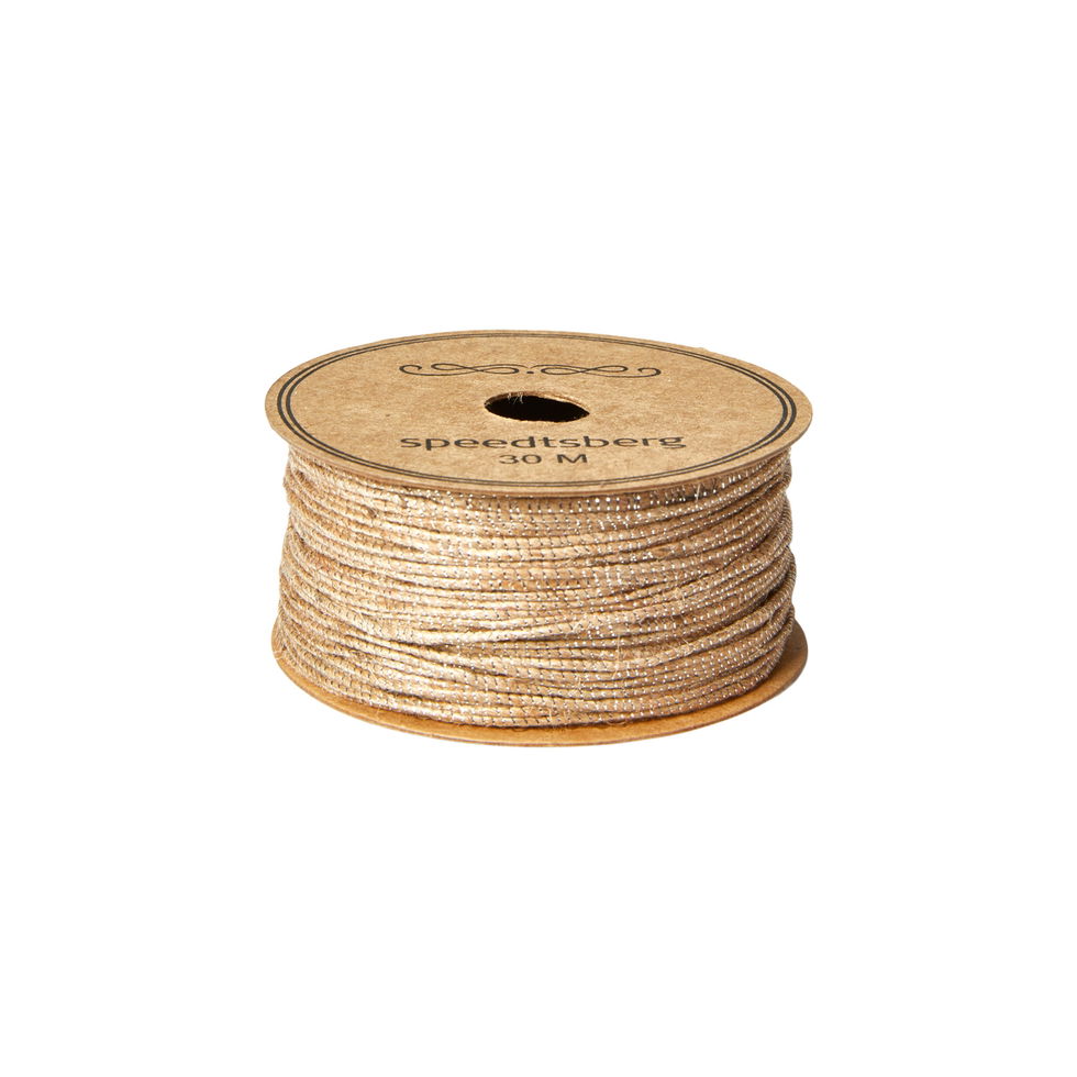 Juteband silber/natur