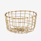 kleiner Drahtkorb in antik brass