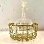 kleiner Drahtkorb in antik brass