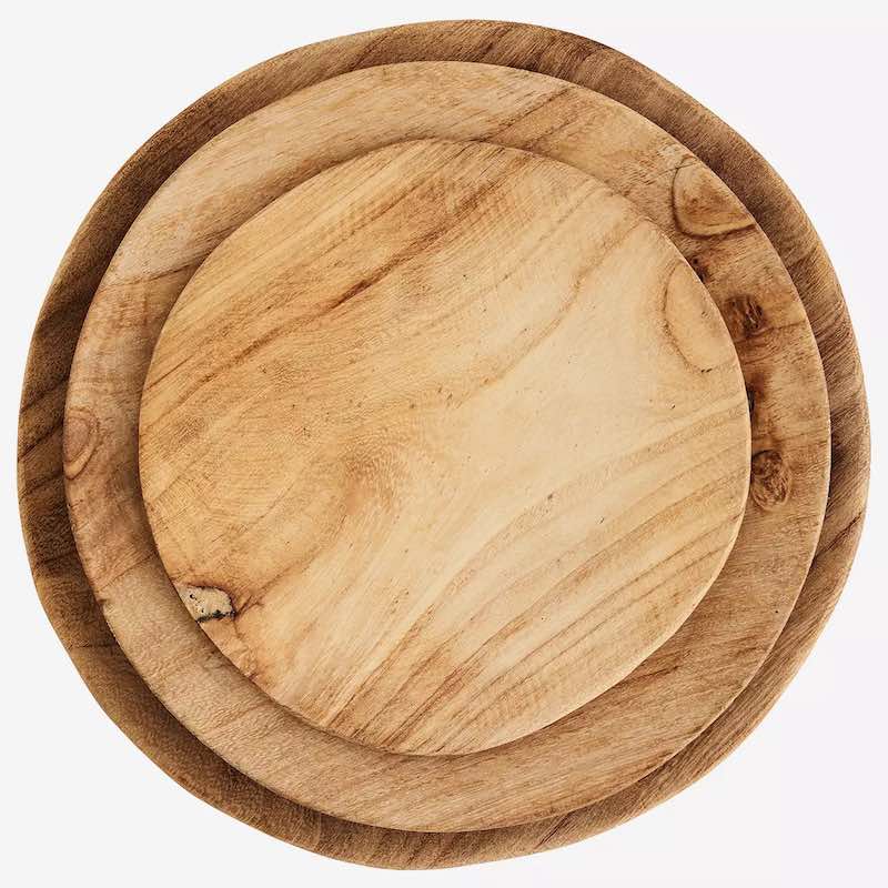 runde Holzteller von Madam Stoltz
