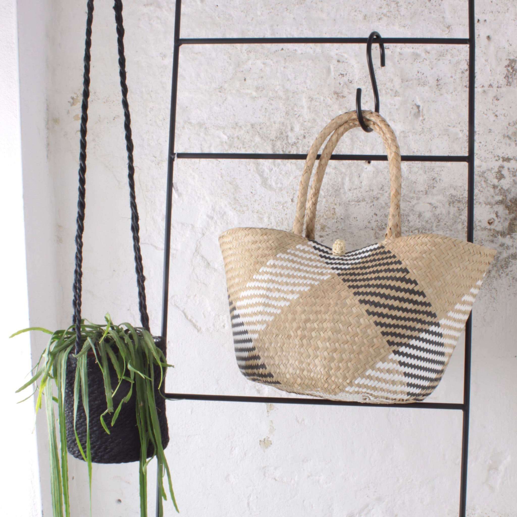 Madam Stoltz Seegras Tasche 