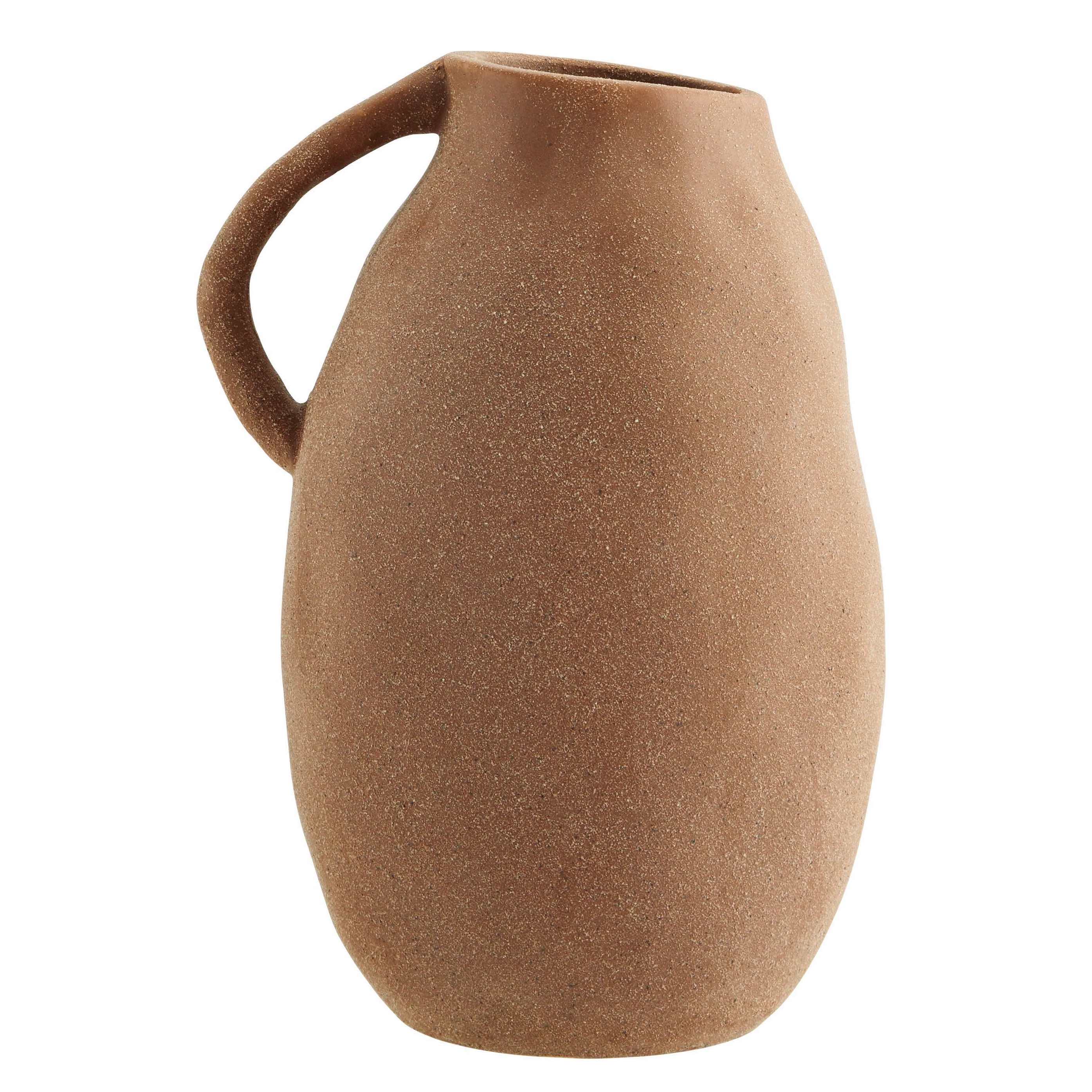 Madam Stoltz, Steingut Vase, monochrome-home Buxtehude