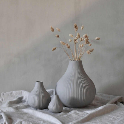 Storefactory Vase Ekenäs Keramik hellgrau, monochrome-home Buxtehude
