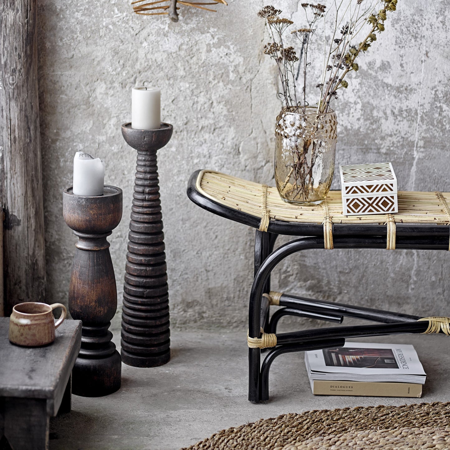 Holzkerzenhalter Theron1 _Bloomingville