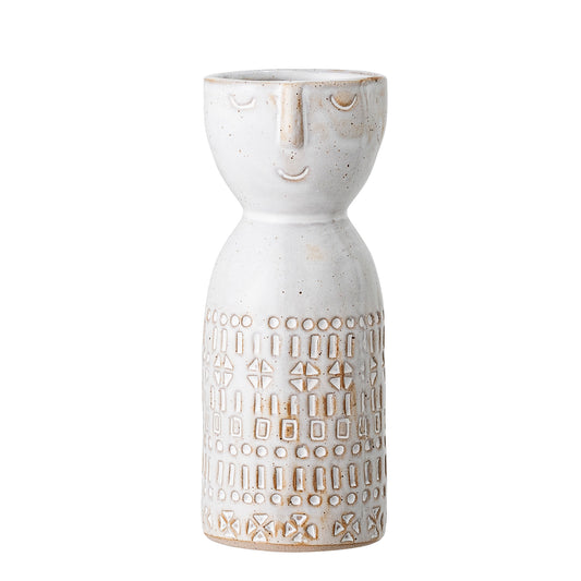 Stoneware Vase Face Bloomingville