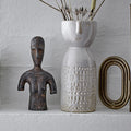 Stoneware Vase Face Bloomingville