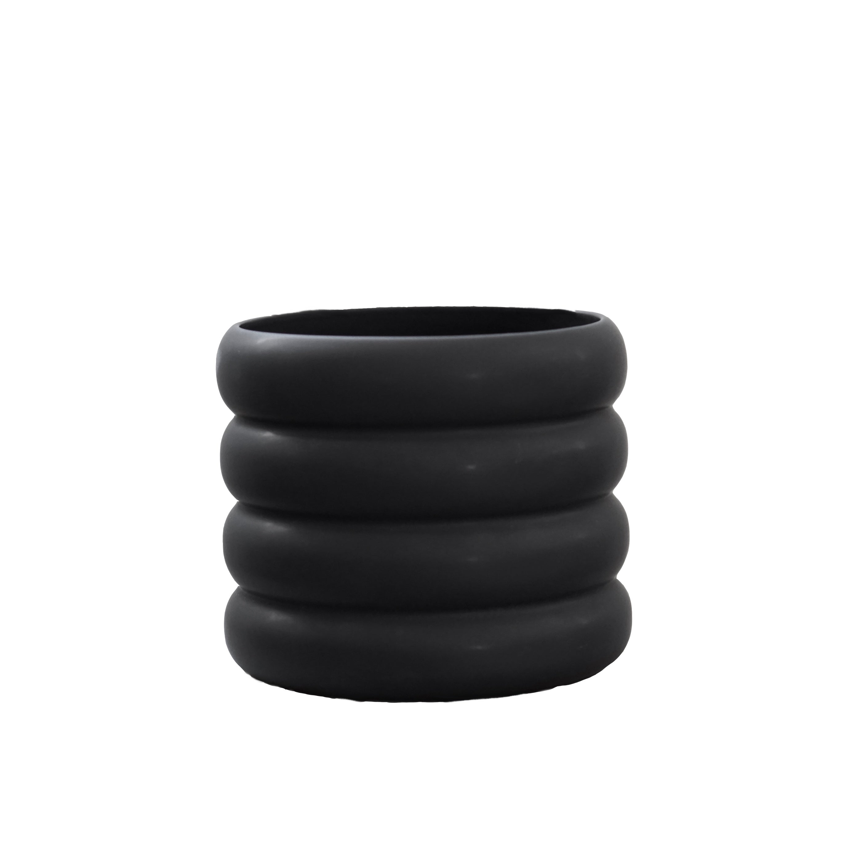 DBKD Blumentopf Mud schwarz small Medium monochrome-home