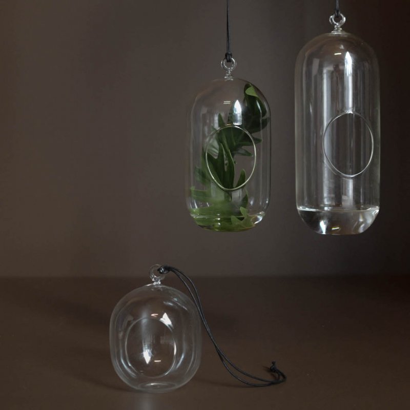 DBKD Hanging Glass Blumenampel Glas, monochrome-home Buxtehude