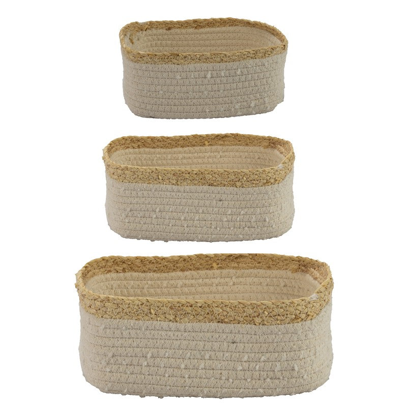 aufbewahrung scandi Aufbewahrungskorb Oliva, eckig⎟monochrome-home – monochrome-home