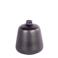 schwarze Metallvase Odda