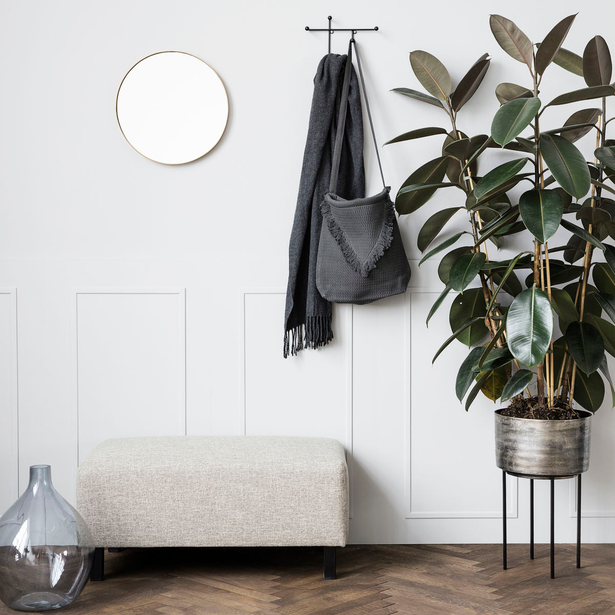 House Doctor Hakenleiste Prea, Garderobenleiste, Metall, monochrome-home Buxtehude