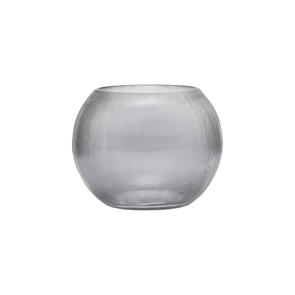 skandinavisches Teelichtglas Chub in grau