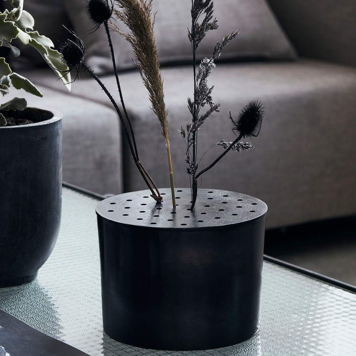House Doctor Vase Flow messingbraun, Skandinavische Dekoration, monochrome-home Buxtehude 